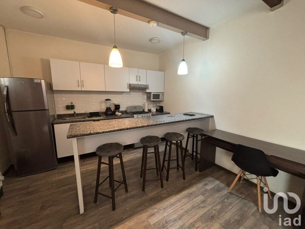 Se renta departamento amueblado con roof garden en Obrero mundial