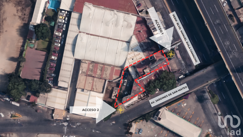 Terreno Comercial Periférico Norte Naucalpan | 548 m² a 648 m² Doble Frente