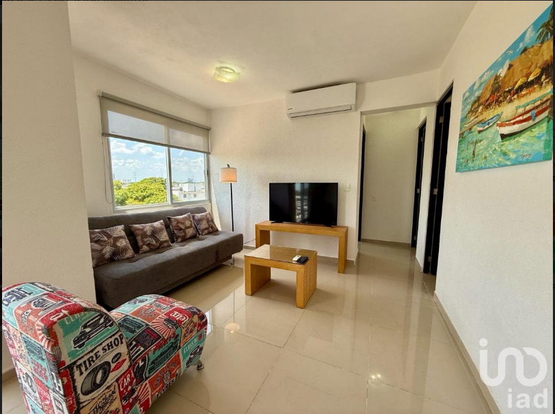 Departamento Amueblado en Renta en Cancún  SM 40  2 Recámaras  $17,000