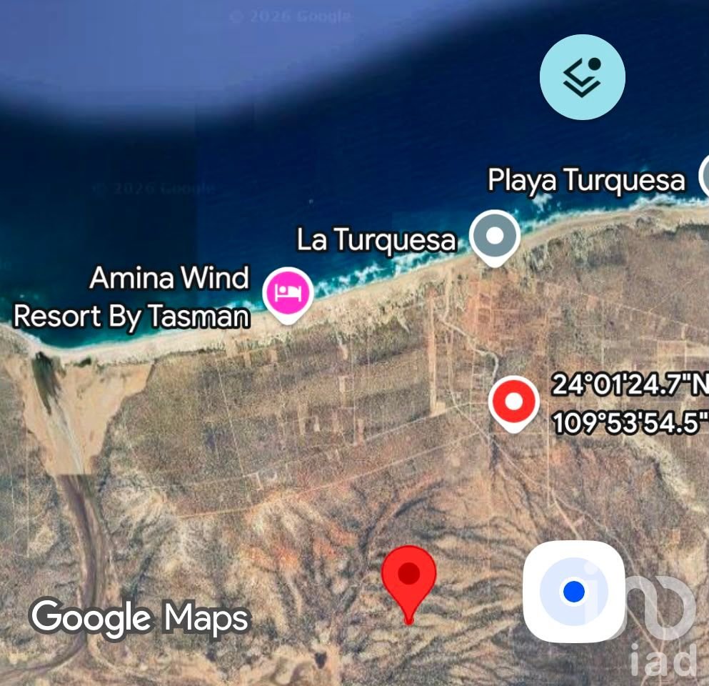 TERRENO CON VISTA AL MAR EN BAHIA TURQUESA 2700 M2