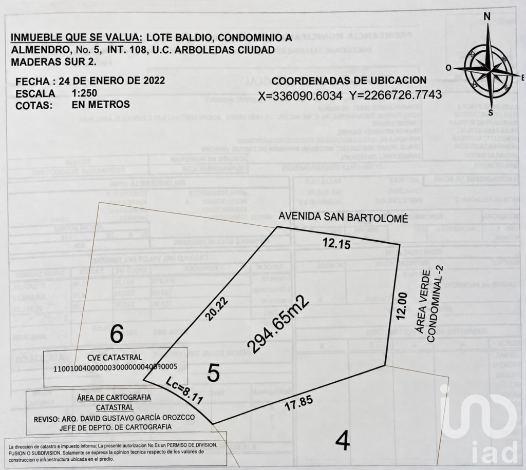 Terreno residencial de 294.65 m2 en Cd Maderas Sur II, Apaseo el Alto, Gto (colindancia con Qro)